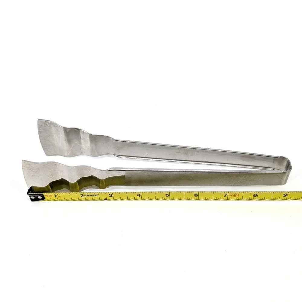 Kuchenprofi Stainless Steel Serving or Ice Tongs 18/10 Edelstahl Scalloped 9